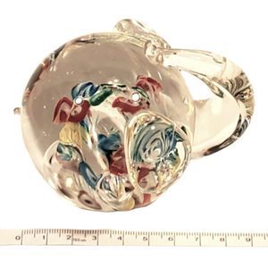 Mid-century Glass Elephant Paperweight by Lenwile Ardalt Japan